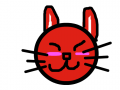 고양이 : 웃는모습 스케치판 ,sketchpan