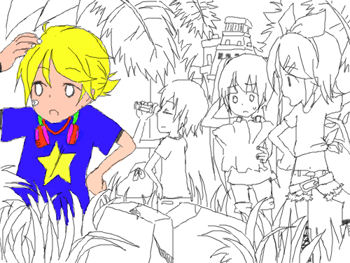 미완성이지만 에쁘게 바주세요 : 저가 여기 들어오지 일주일 밖에 안 돼서 골드잉크가  없어요  그래서 골드잉크를 얻고 싶어어  그러었어요  제발 골드잉크  주세요  부탁드려요 스케치판 ,sketchpan