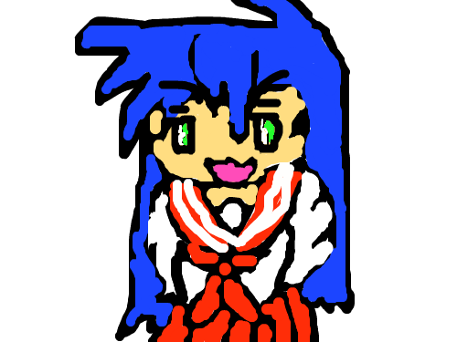 Konata : shes from lucky star! 스케치판 ,sketchpan