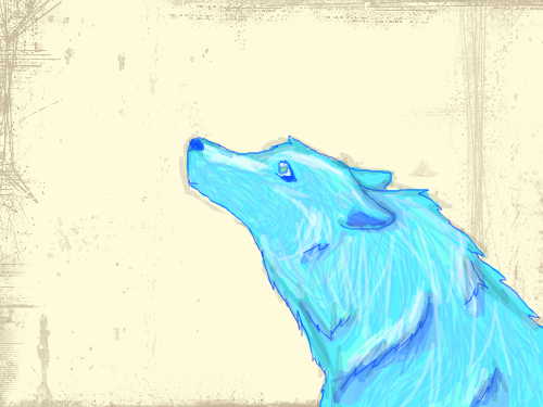 Blue Wolf : Ignore the random purple blol, lol. 스케치판 ,sketchpan