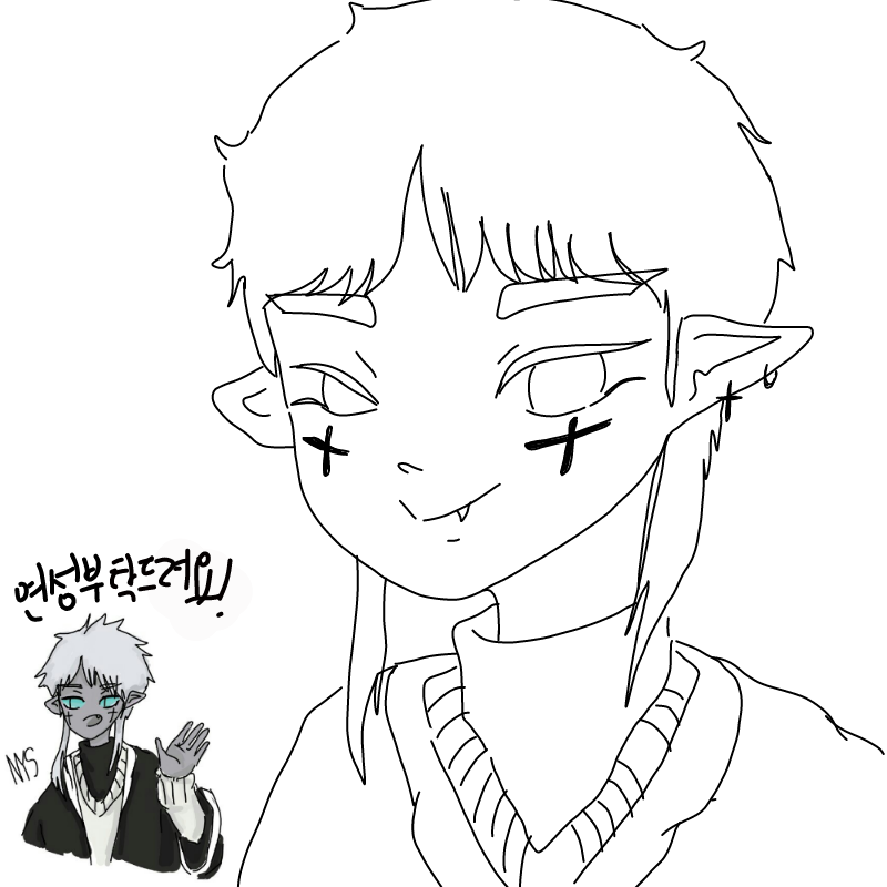 ㅈ : ㅈ 스케치판 ,sketchpan