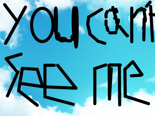 you can`t see me : 존시나의 언어 You can`t see me 스케치판 ,sketchpan