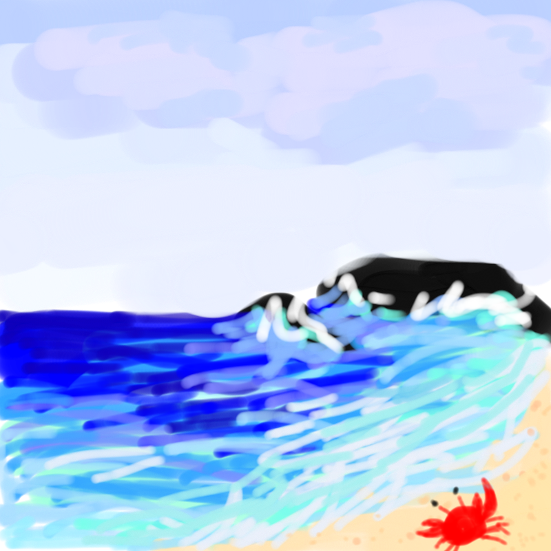 심심해서 .. : 심심해서 그려본 바다 풍경 스케치판 ,sketchpan