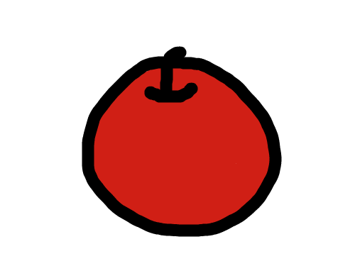 밑바탕사과 : 아무 것도 없는 그냥 사과 스케치판 ,sketchpan