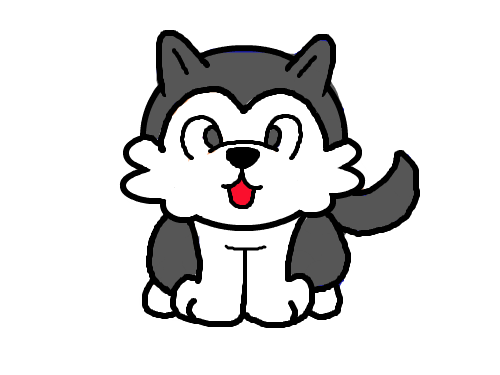 아기허스키 : 굴포김지윤 스케치판 ,sketchpan