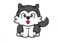 아기허스키 : 굴포김지윤 스케치판 ,sketchpan