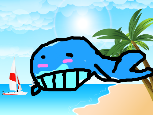 고래 : 굴포초김선영 스케치판 ,sketchpan