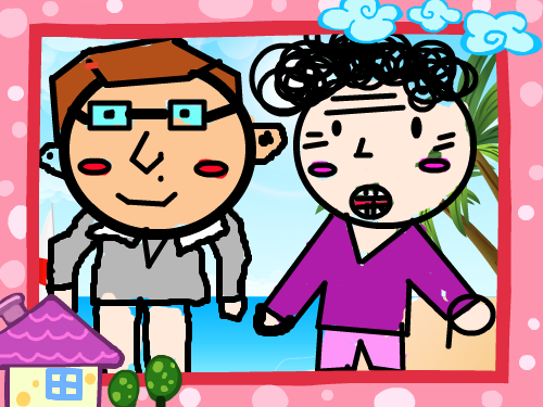 우리가족 : 굴포초황형환 스케치판 ,sketchpan