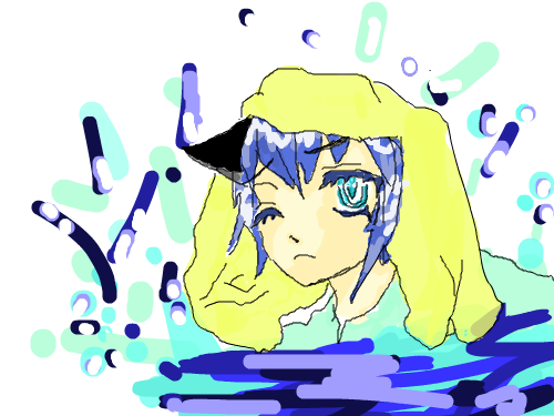 허우적..? : 물표현불가 스케치판 ,sketchpan