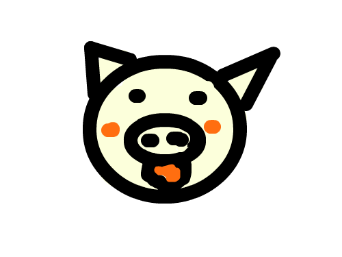 돼지 새끼 : 귀여운 돼지 스케치판 ,sketchpan