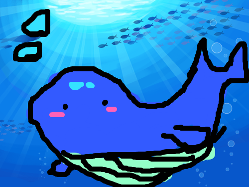 고래 : 구포초남상진 스케치판 ,sketchpan