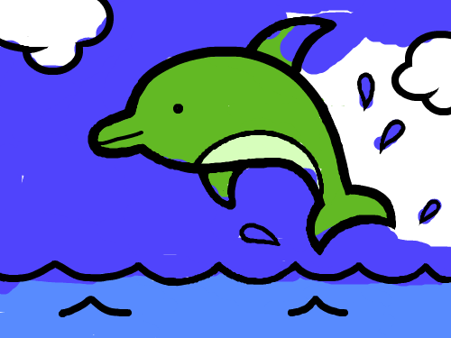 돌고래 : 굴포초우찬민 스케치판 ,sketchpan
