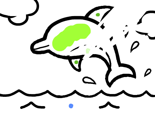 돌고래 : 굴포초김서한 스케치판 ,sketchpan