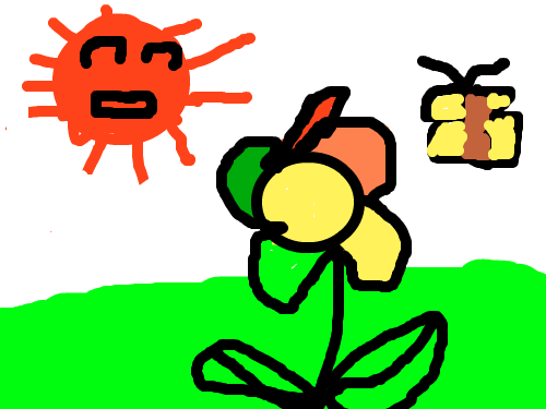 아름다운꽃 : 굴포초김현진 스케치판 ,sketchpan