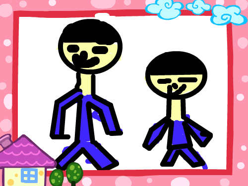 가족 : 굴포초안병준 스케치판 ,sketchpan