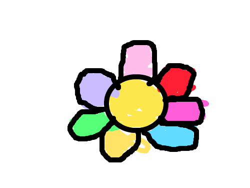 무지개꽃 : 굴포초김수 스케치판 ,sketchpan