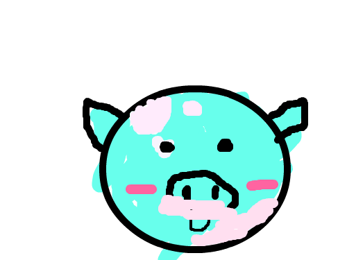 돼지 : 굴포초김수 스케치판 ,sketchpan