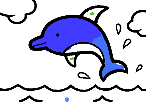 돌고래 : 굴포초김현서 스케치판 ,sketchpan