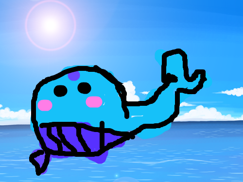 고래 : 굴포초이준희 스케치판 ,sketchpan