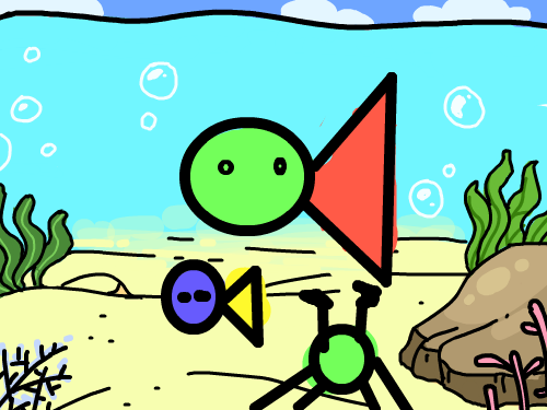 바다속 : 굴포초이준희 스케치판 ,sketchpan