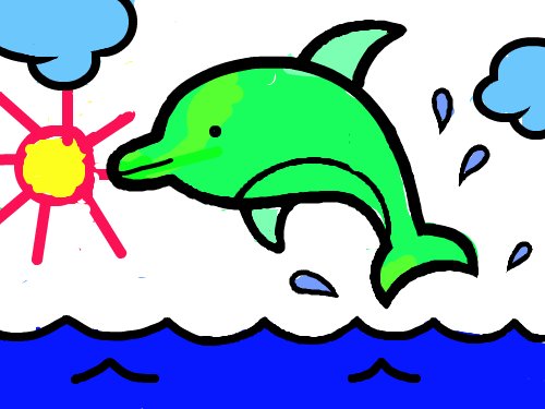 돌고래 : 굴포초김정호 스케치판 ,sketchpan