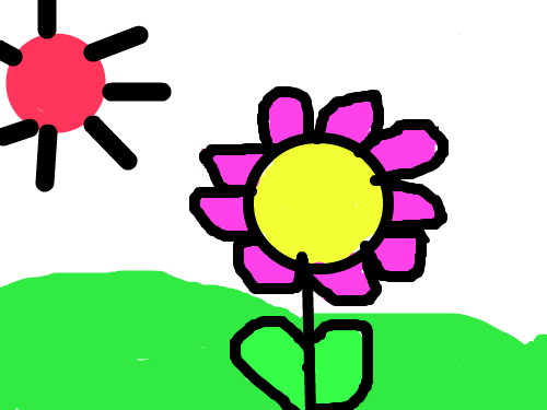 아름다운 꽃 : 굴포초하예준 스케치판 ,sketchpan