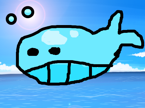 고래 : 굴포초하예준 스케치판 ,sketchpan