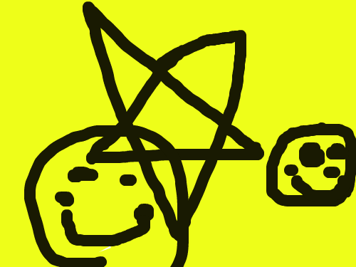 달 별 : 굴포초 김보미 스케치판 ,sketchpan