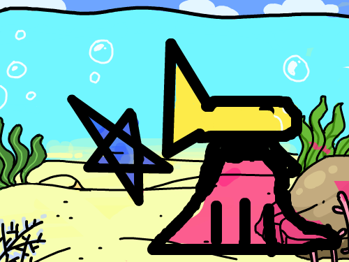 바닷속 : 굴포초강현서 스케치판 ,sketchpan