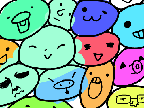 얼굴 : 굴포초백수현 스케치판 ,sketchpan