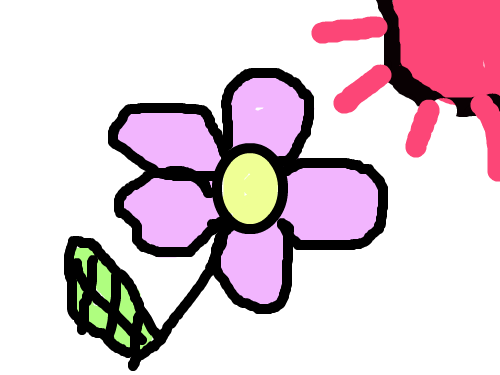 분홍꽃 : 굴포초백수현 스케치판 ,sketchpan