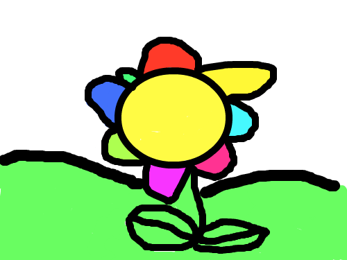무지개꽃 : 굴포초홍종혁 스케치판 ,sketchpan
