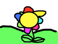 무지개꽃 : 굴포초홍종혁 스케치판 ,sketchpan