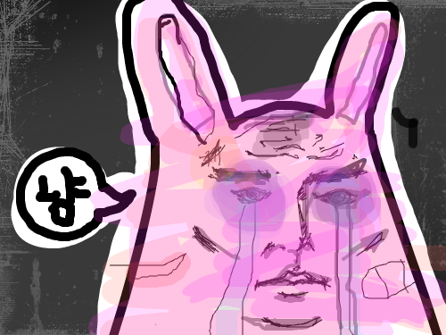 zz : 전쟁에서 진 토끼 스케치판 ,sketchpan