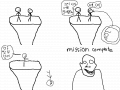 mission complete : 친구의 배신 스케치판 ,sketchpan