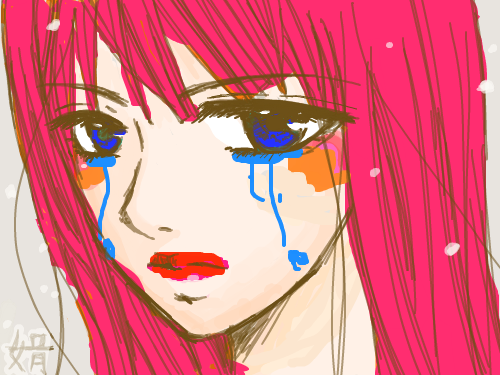 핑크레이디 : 분홍컨셉의 걸 스케치판 ,sketchpan