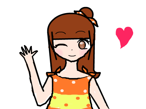 주황 걸 : 주황걸이에여~ 스케치판 ,sketchpan