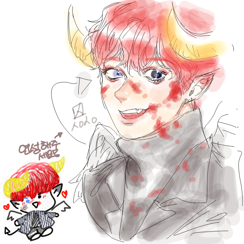 박찬열... : 박찬열... 스케치판 ,sketchpan