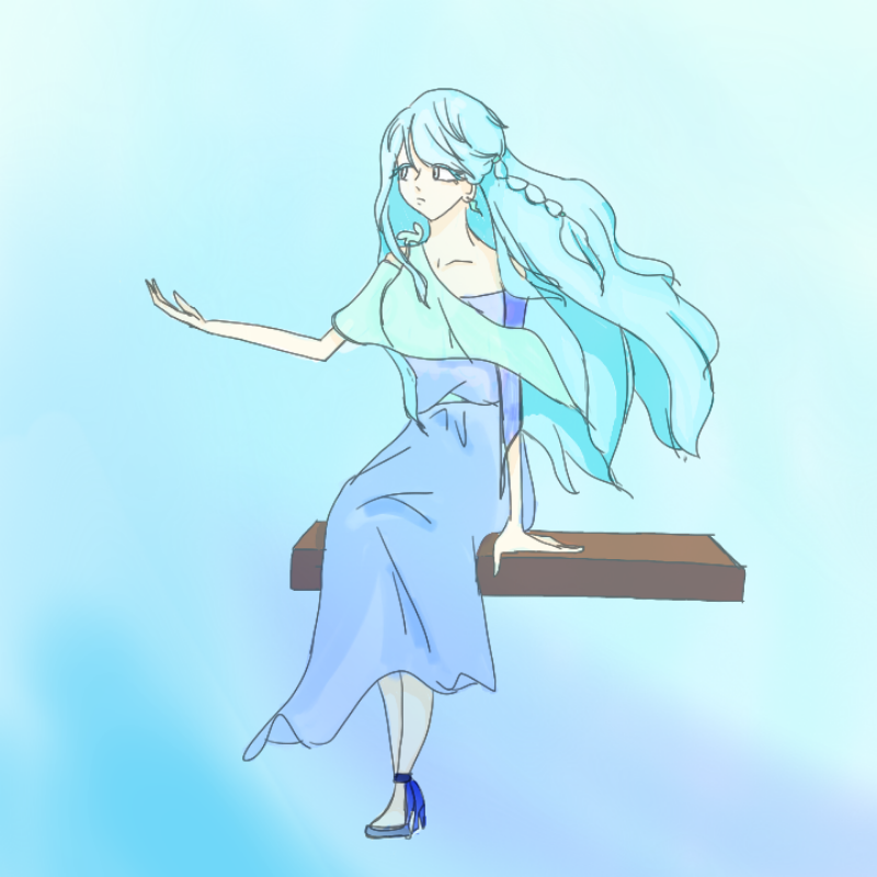 바람의여신.. : 바람의여신 
이름을지어주세요 스케치판 ,sketchpan