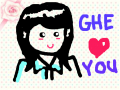 gheghe : i heart you so much 스케치판 ,sketchpan