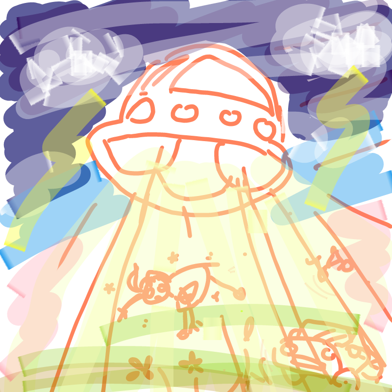 UFO\'s침공.. : UFO's침공!! 스케치판 ,sketchpan