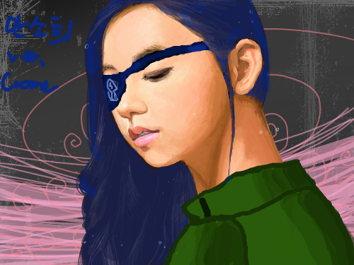 안소희 ver.Crome : 안소희 ver.Crome 스케치판 ,sketchpan