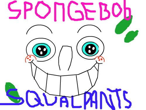 squarpants sponge bob : 네모바지 스폰지밥 스케치판 ,sketchpan