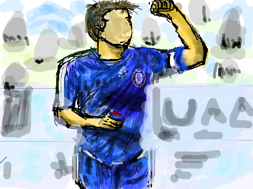 프랭크   램파드 : 램파드를 그려보았습니다 스케치판 ,sketchpan