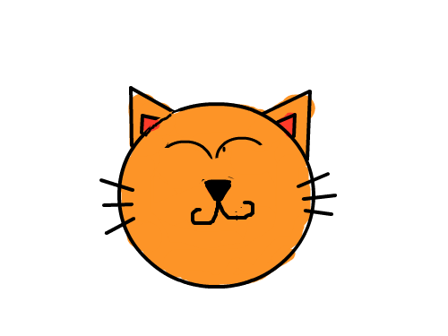 고양이 : 낮잠자는 고양이 스케치판 ,sketchpan