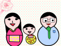 가족사진.... : 가족이 가족사진을 찍고있다... 스케치판 ,sketchpan