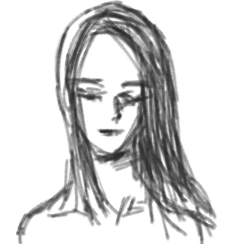 긴머리눈감.. : 긴머리눈감음 스케치판 ,sketchpan