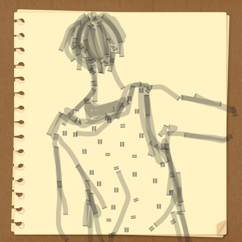 뒷모습이추.. : 뒷모습이추워보이네 스케치판 ,sketchpan