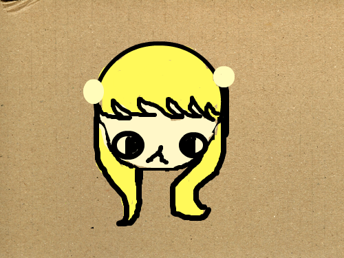 얼굴 : 여자아이의 얼굴 스케치판 ,sketchpan