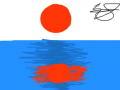 바다 : 그냥,,, 스케치판 ,sketchpan